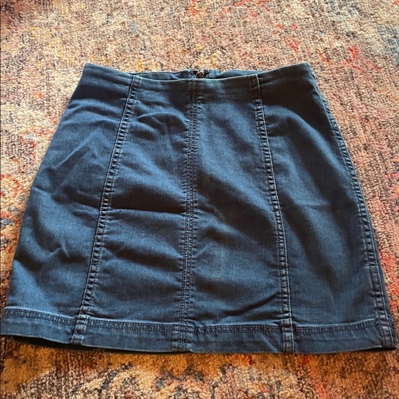 Free People blue jean skirt. - Picture 1 of 3